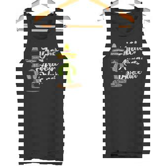 ソンブレロを持ったクールなサボテン メキシコのファン タンクトップ - Kawaiitshirt