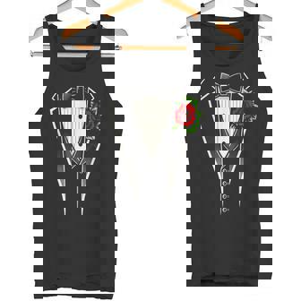 タキシード蝶ネクタイ、面白い紳士用タキシード。 タンクトップ - Kawaiitshirt