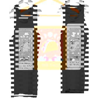 タコスタロット神秘的な星月面白い食通デザイン。 タンクトップ - Kawaiitshirt