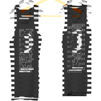 タロットカード 月 占い師 オカルト 魔女 ウィッカン カード タンクトップ - Kawaiitshirt