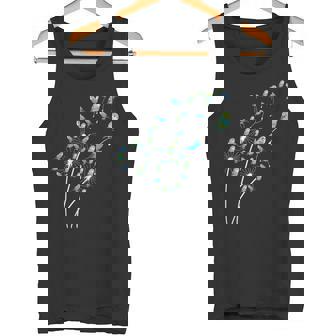 タンポポ セキセイインコの花、花セキセイインコの木 タンクトップ - Kawaiitshirt