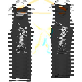 ダビングするミーアキャット 面白いモチーフ 踊るダブ スリケート タンクトップ - Kawaiitshirt