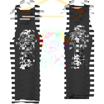 ダルメシアンとサングラスの犬 ダルメシアンが大好きです タンクトップ - Kawaiitshirt