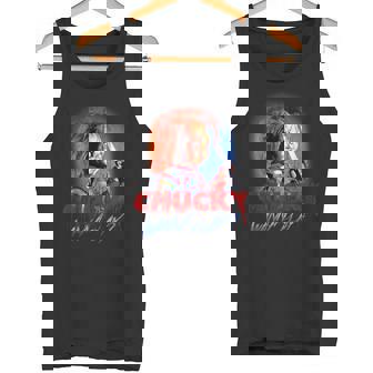 チャッキー・ワナ・プレイ・ブラッディ・ナイフ タンクトップ - Kawaiitshirt