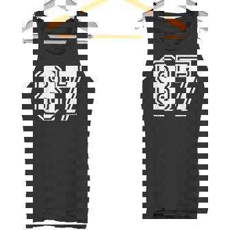 チームジャージーナンバー87 スポーツギフト タンクトップ - Kawaiitshirt