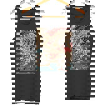 ティラノサウルス浮世絵 タンクトップ - Kawaiitshirt