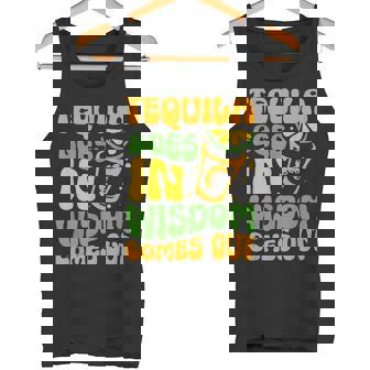 テキーラが知恵を生む 酒飲み ドリンク 飲酒 テキーラ タンクトップ - Kawaiitshirt