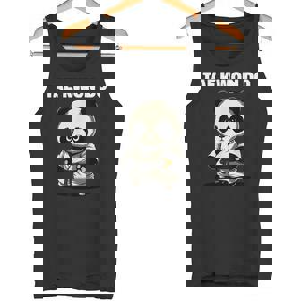 テコンドーtkdパンダキッズファイター タンクトップ - Kawaiitshirt