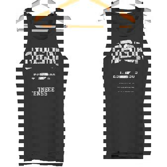 テネシー州ギブソン ビンテージ アスレチック スポーツデザイン タンクトップ - Kawaiitshirt