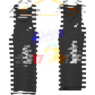 デコピン、デコイ、犬シャツ、No17、大谷、愛犬、コーイケルホンディエ、野球観戦、Dekopindecoy 誕生日 タンクトップ - Kawaiitshirt