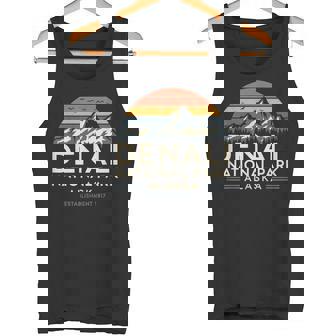 デナリ国立公園 アラスカ ハイキング キャンプ 山 お土産 タンクトップ - Kawaiitshirt