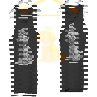 トイプードル 水彩 犬 野球帽 タンクトップ - Kawaiitshirt