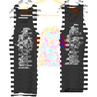 トイプードル愛好家デザイン ポップアート 面白いトイプードル 犬 タンクトップ - Kawaiitshirt