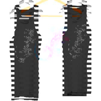 トカゲ爬虫類 マオリ柄 カメレオンヤモリ タンクトップ - Kawaiitshirt