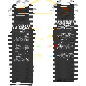 トラクター タイム 農業 男の子 キッズ 農家 農業 トラクター タンクトップ - Kawaiitshirt