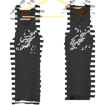 トロンボーン 音符 楽譜 音楽 楽器 タンクトップ - Kawaiitshirt