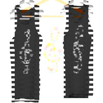 ト音記号 開花 ト音記号 音楽 ト音記号 楽器 花 音楽 ノート ト音記号 ピアノ ピアニスト ノート 音楽 タンクトップ - Kawaiitshirt