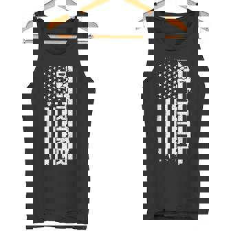 ドッグトレーナー アメリカ国旗 愛国的な犬の訓練 タンクトップ - Kawaiitshirt