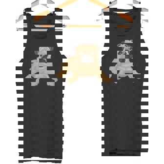 ドッグパグ ドッグモチーフ 犬好きへのギフト パグ タンクトップ - Kawaiitshirt