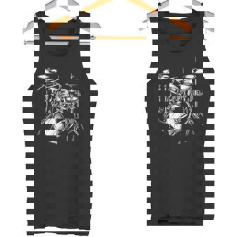 ドラムセットの図面 電子ドラム タンクトップ - Kawaiitshirt