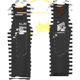 ドージコインシャツフェイクポケットシャツドージコイントゥザムーン タンクトップ - Kawaiitshirt