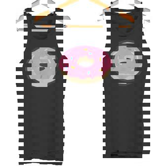 ドーナツレッドアイシングコミックグラフィック メンズ レディース 子供用 タンクトップ - Kawaiitshirt