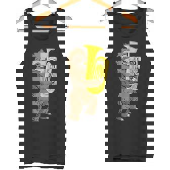 ナマケモノ 恋人 チューバ プレーヤー ミュージック ビッグバンド チューバ タンクトップ - Kawaiitshirt