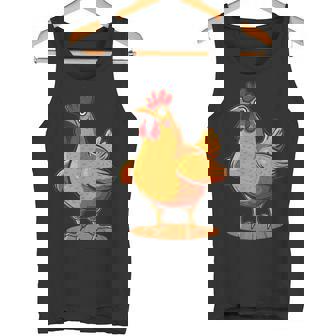 ニワトリとオンドリの胸のコスチューム タンクトップ - Kawaiitshirt