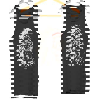 ネイティブアメリカン インディアン マルチカラー ビンテージデザイン タンクトップ - Kawaiitshirt