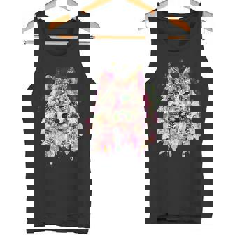 ネイティブアメリカン オオカミの頭 トライバル ボヘミアン タトゥーアート タンクトップ - Kawaiitshirt