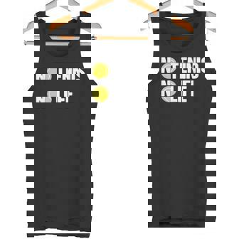 ノーテニスノーライフ テニス好き アウトドア好き ソフトテニス好き クール テニスサークル ソフトテニス タンクトップ - Kawaiitshirt