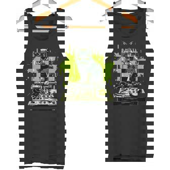 ハウスキャット レインボー Dj 猫 キティ タンクトップ - Kawaiitshirt