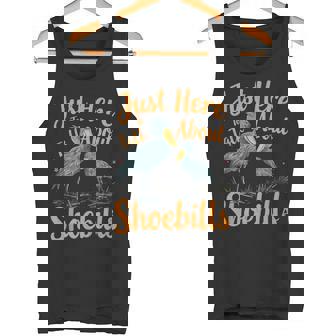 ハシビロコウについて話すだけ タンクトップ - Kawaiitshirt