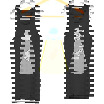 ハニワ くん 埴輪《Ufo 遭遇》【ゆるフレンズ】歴史土器 かわいい 面白い キャラクター タンクトップ - Kawaiitshirt