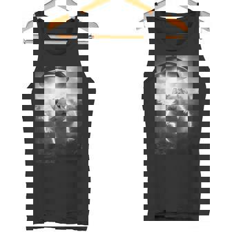 ハムスターを追うufo、クレイジーな動物、面白いハムスター タンクトップ - Kawaiitshirt