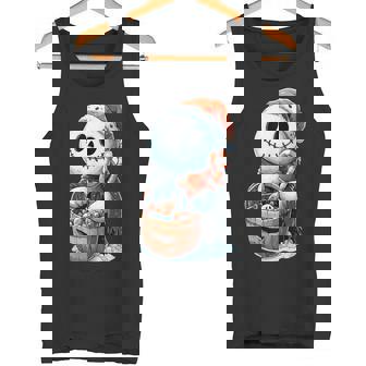ハロウィン 雪だるま コスチューム ゴースト 動物 ブーー 不気味 タンクトップ - Kawaiitshirt