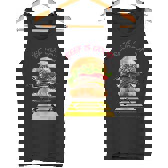 ハンバーガー 横断歩道 タンクトップ - Kawaiitshirt