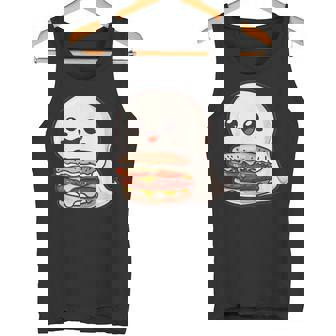 ハンバーガーとかわいいおばけ タンクトップ - Kawaiitshirt