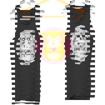 ハートに囲まれたハートを持つかわいいハムスター タンクトップ - Kawaiitshirt