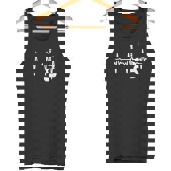 ハートビート ギター好き クラシックギター クラシック音楽 アコースティックギター ギター部 ジャズ音楽 ギター タンクトップ - Kawaiitshirt