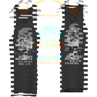 バイク&犬 かわいいポメラニアン ポメラニアン オートバイ タンクトップ - Kawaiitshirt