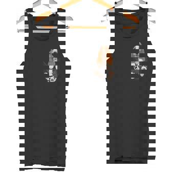 バセットハウンド愛好家のためのファニーバセットハウンド ポケットの中のバセットハウンド タンクトップ - Kawaiitshirt