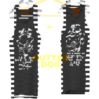 バター犬-彼のバターと一緒に犬面白いミーム タンクトップ - Kawaiitshirt