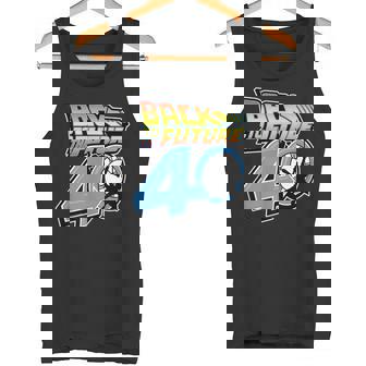 バック・トゥ・ザ・フューチャー 40周年記念時計塔ロゴ タンクトップ - Kawaiitshirt