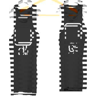 バッテリー0シャツバッテリーハート空充電バッテリー空 タンクトップ - Kawaiitshirt