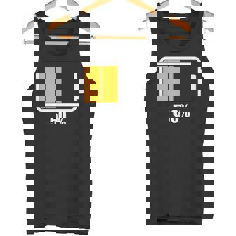 バッテリーハーフ残量50 バッテリーデッドtシャツ バッテリー残量が少ない タンクトップ - Kawaiitshirt