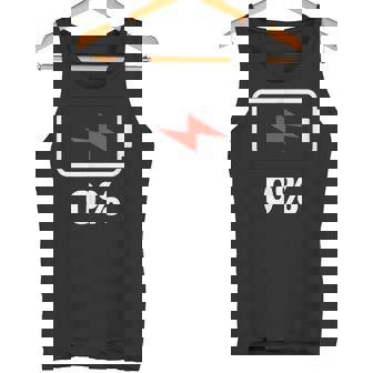 バッテリー充電0 シャツバッテリーデッドシャツバッテリー低 タンクトップ - Kawaiitshirt