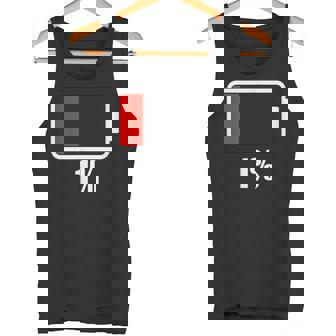 バッテリー残り1バッテリーデッドtシャツバッテリー低下 タンクトップ - Kawaiitshirt