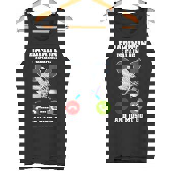 バドミントンが呼んでいる、私は行かなければならないラケットバドミントン選手badminton タンクトップ - Kawaiitshirt