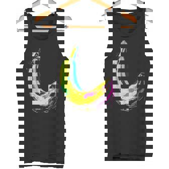 バナナ フルーツ モチーフ イラスト アート バナナ タンクトップ - Kawaiitshirt